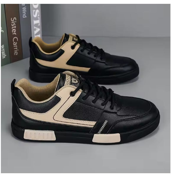Pu Leather Men Casual Shoes Comfortable Trend Board Shoes for Men Breathable Sneakers Outdoor Sports Shoes Men New Running Shoes