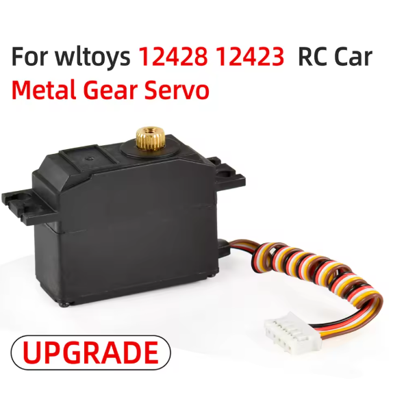 RC Servo Metal Gear Servo Upgraded Parts for Wltoys 1/12 12428 12423 RC Desert Short Course Car Truck Model