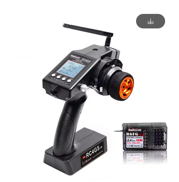 RadioLink 5CH RC4GS V3 2.4G Transmitter Remote Controller 4/6CH R4FGM R6F R6FG Gyro Receiver for RC Car Boat Vehicle Model Robot