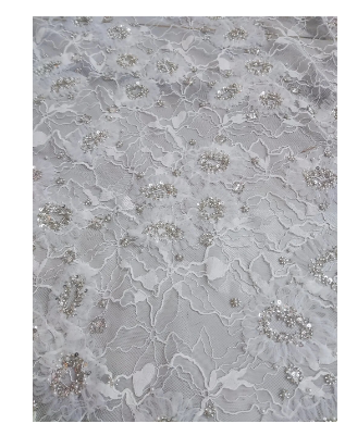 3D African Lace Fabric 2023 Super Top Quality Handmade White Embroider Beads With Sequins For Party Wedding Women Dres