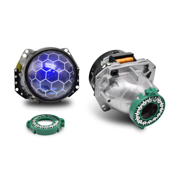 3.0 Inch Bi Xenon Projector Lens Honeycomb Blue Coating For Hella 3R G5 Metal Holder D1 D2 D3 D4 Bulbs Car Headlight Retrofit