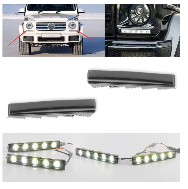 W463 LED Daytime Runnig Light DRL kits For Mercedes Benz G class G500 Smoke NEW