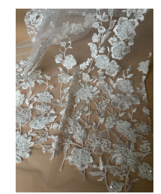 Beautiful african Bridal beaded lace fabric JIANXI.C-1308.6810 best quality sequins French lace fabric