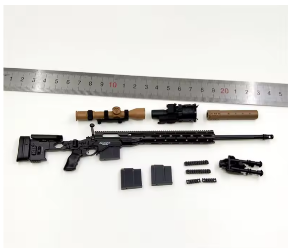 Scale 1/6 EASY&SIMPLE ES 26042R USA Continental Tropical Version Weapon XM2010 Model For Mostly 12inch Doll Soldier