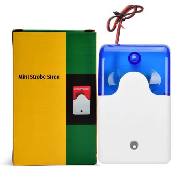 103dB Flash LED Strobe Light Wired Siren 12V /24V /220V Work for WIFI GSM PSTN Home Security Voice Burglar Alarm System