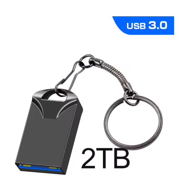 Super Mini Pendrive 2TB Cle USB 3.0 Flash Drive Metal Pen Drive 1TB Memory Flash Disk Headset Gamer Memoria USB Stick 128GB Gift