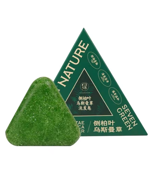 Usman Grass Handmade Shampoo Soap Polygonum Multiflorum Anti-removal Solid Hair Nourishing Hair Control Oil 120g