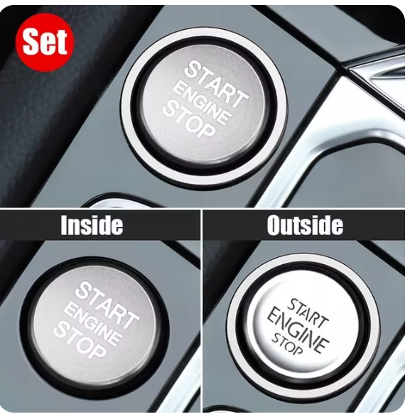 Car Engine Start Stop Button Ring Ignition Cover Trim For Volkswagen Arteon CC Passat B8 Magotan Jetta T-Roc Car Styling