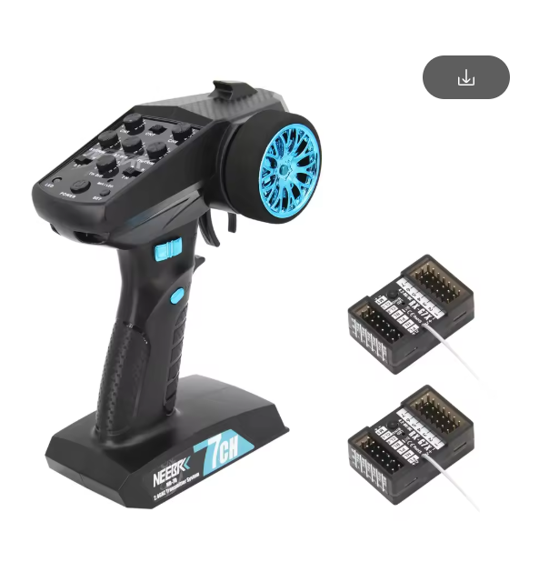 7 Channel Transmitter 2.4Ghz 4.2-10V Remote Controller 3 in 1 LED Light Controller Receiver for RC Car Boat Buggy Truck DIY Race