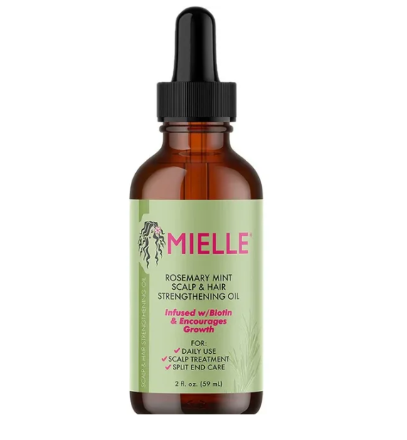 Hair Growth Essential Oil Rosemary Mint Hair Strengthening Oil Treatment Dry Mielle Organics Split Ends Hair Essential Oil