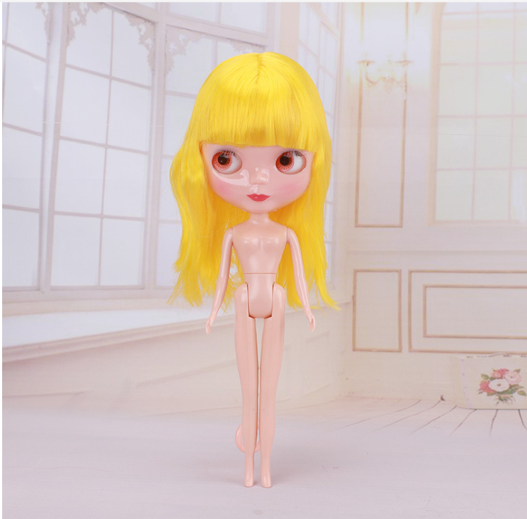 Little Barbie doll big-eyed girl doll modified body naked doll doll accessories bjd girl toy