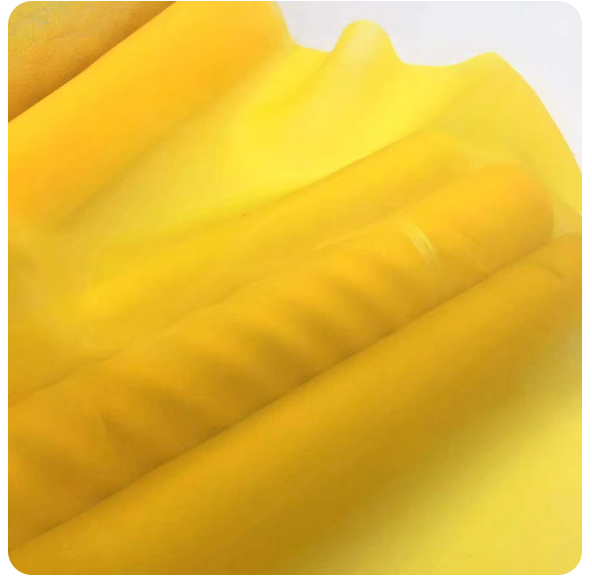 Yellow Silk Screen Printing Mesh 230M/250M/280M/300M/350M/380M/420M Polyester Durable 120cm width Screen Printing Mesh Fabric