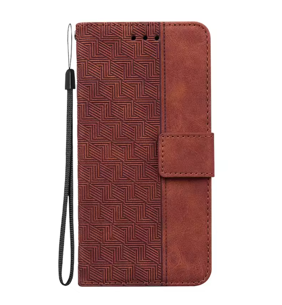 For Infinix Zero X Pro X6811 Leather Case on Infinix Zero X Neo Zero X Case Fashion Magnetic Geometric Textile Wallet Book Cover