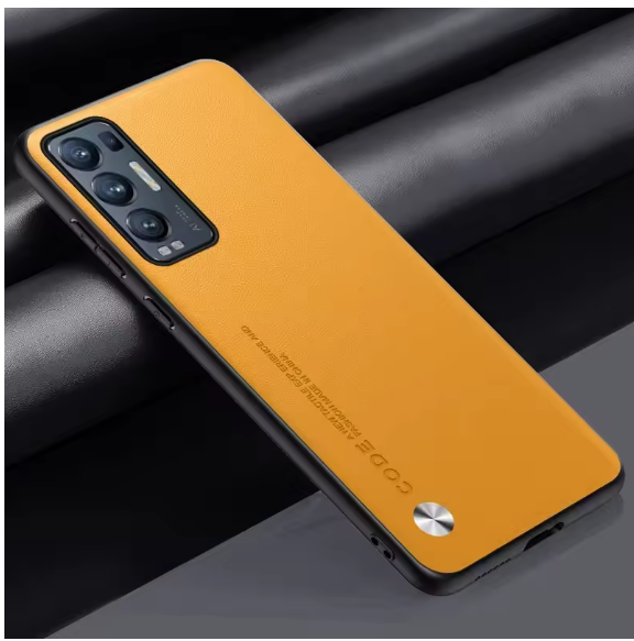 For OPPO Reno 5 Pro Plus Reno5 Pro+ Case Luxury Leather Phone Case For OPPO Find X3 Neo Protective Cover Matte Silicone Coque