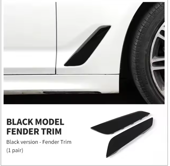 Car Side Fenders Carbon Fiber Wing Air Flow Outlet Intake Vent Cover Replacement Accessories for BMW 5 Series G30 2018-2023 2PCS