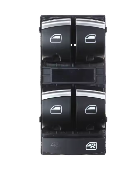 4F0959851H Chrome Master Window Switch Control Button For Audi A3 8P A6 S6 RS6 C6 Q7 2004 2005 2006 2007 2008 2009 2010 2011