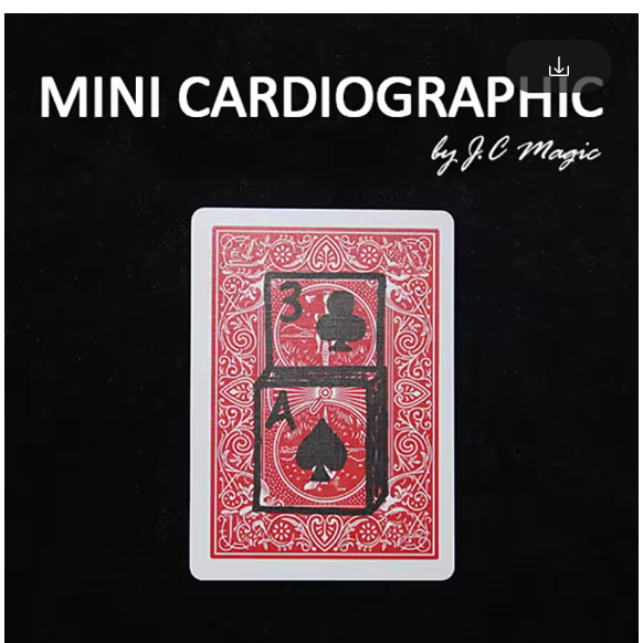 Mini Cardiographic By J.C Magic Tricks Close Up Street Illusions Gimmicks Mentalism Props Prediction Card Rising Poke Card Magia