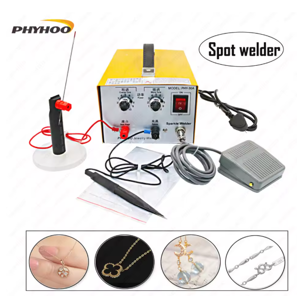 Jewelry spot welding Pulse spot welder Necklace circle welding equipment jewelry making tools