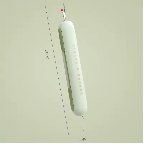 2 in 1 Needle Threader Seam Ripper Threading&Seam Remover Seam Ripper Tool for Sewing Crafting Knitting Thread Removing Supplies