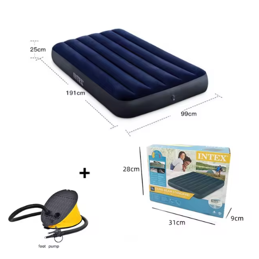 Tryhomy Double Sleeping Air Bed Inflatable Mat Outdoor Camping Mattress Adult Couple Light Portable Tent Moisture-Proof Beds New