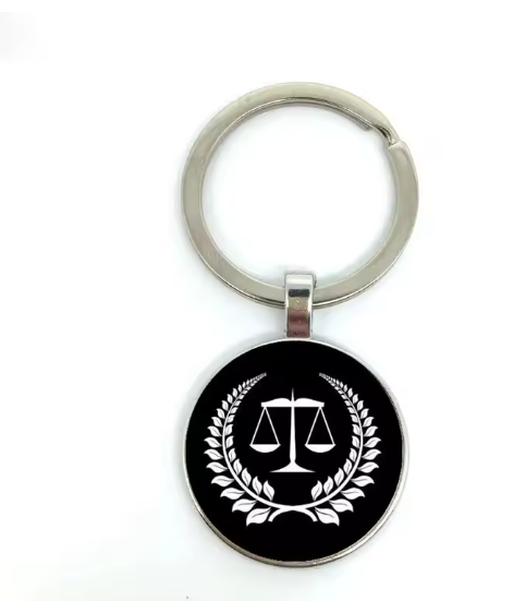 Personalized Justice Faith Keychain