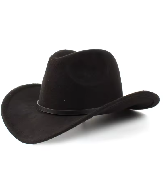 Fashion Wool Women's Men's Western Cowboy Hat For Gentleman Lady Winter Jazz Cowgirl With Leather Cloche Church Sombrero Caps