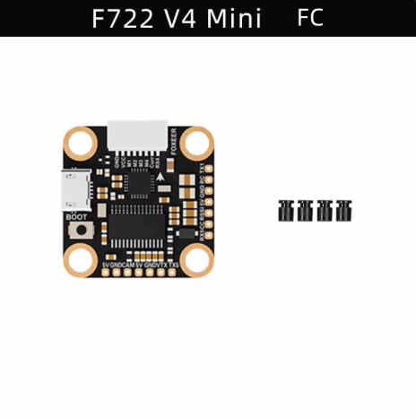 FOXEER F722 V4 Mini 5V/3A MPU6000 REAPER 60A BLS ESC Stack FPV Drone Flight Controller for Drone