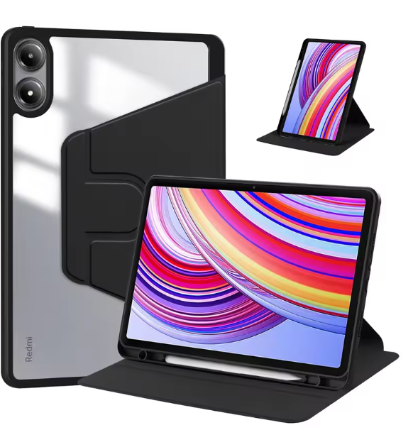 For Xiaomi Redmi Pad Pro 12.1 SE 11 8.7 10.6 Inch Case Rotating Stand Tablet Cover For Xiaomi MiPad 7 6 5 Pro 11" 6S 12.4" Cases