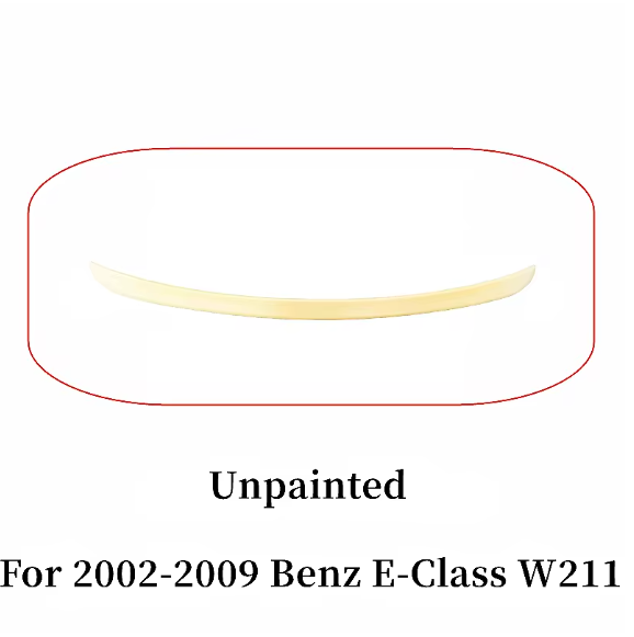 For 2002-2009 Mercedes Benz E-Class W211 E180 200 260 300 320 240 230 280 35 Rear Trunk Lid Car Spoiler Wings Tuning Accessories