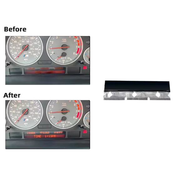 LCD Display for BMW E38 E39 E53 X5 Dashboard Instrument Cluster Pixel Missing Repairing