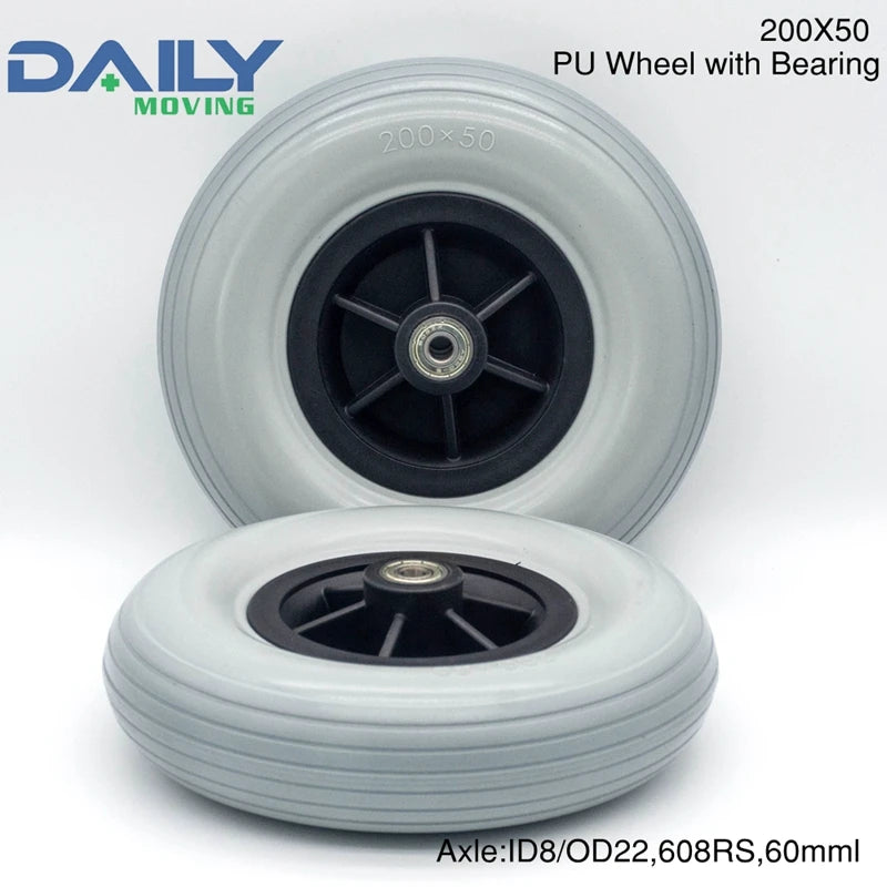 8 inch Wheelchair Front caster wheel 200*50 For power wheelchair or manual wheelchair