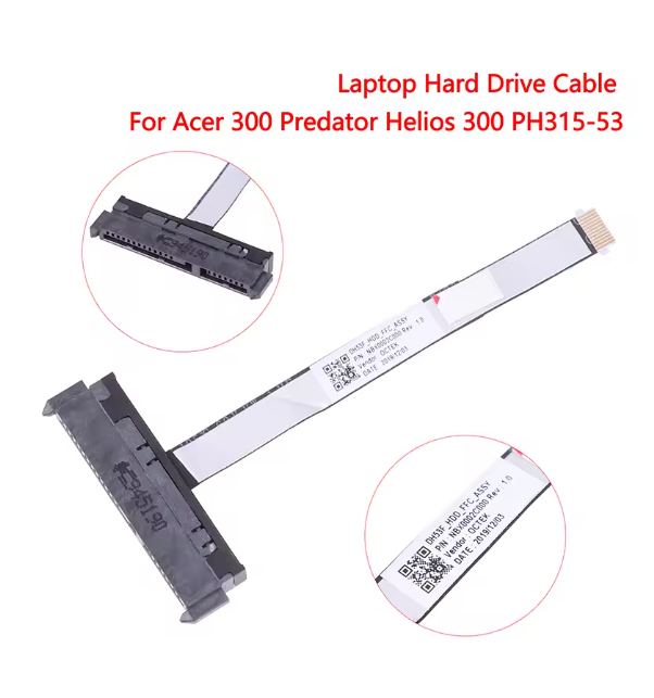 Laptop Hard Drive Cable HDD Connector Flex Cable for Acer 300 Predator Helios 300 PH315-53