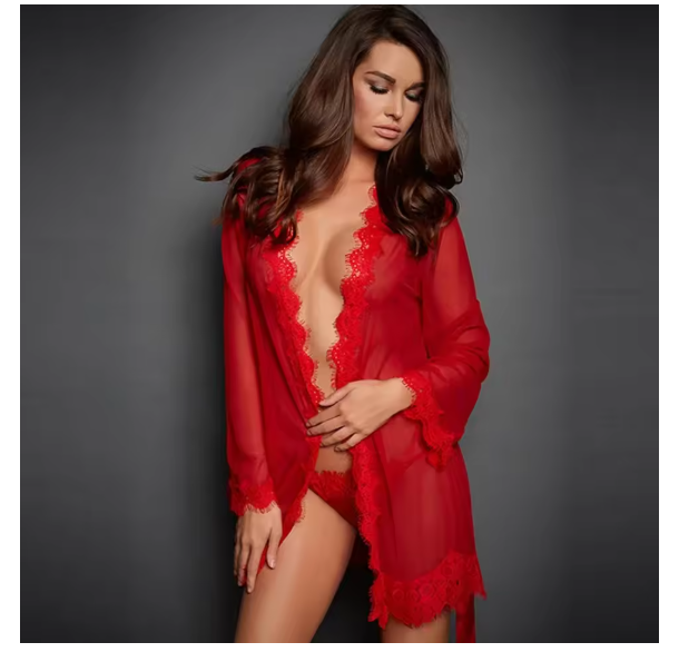 Women's Sexy Lace Nightdress Women's Bow Lingerie Pajamas Set Babydoll Costumes Erotic Hot Dresses Exotic Pajamas Sex Sleepwear