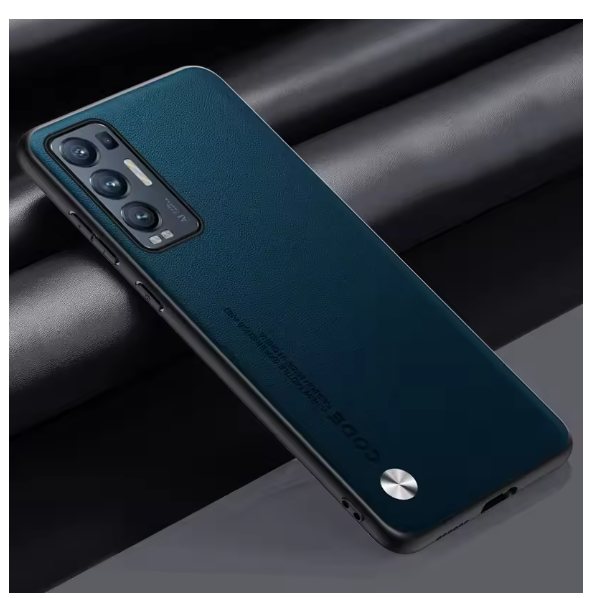 For OPPO Reno 5 Pro Plus Reno5 Pro+ Case Luxury Leather Phone Case For OPPO Find X3 Neo Protective Cover Matte Silicone Coque