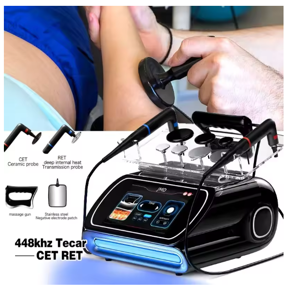 3 in 1 448KHZ RF Tecar Therapy RET CET Diathermy Body Sliming Machine Pain Relief Skin Tightening INDIBA Deep Care 2025