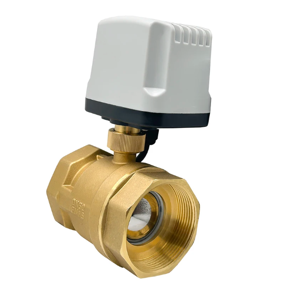 1/2'' 3/4'' 1'' 1-1/4'' 2 Inch IP65 Waterproof Motorized Ball Valve 2 Way Brass Electric Ball Valve Big Torque Metal Motor