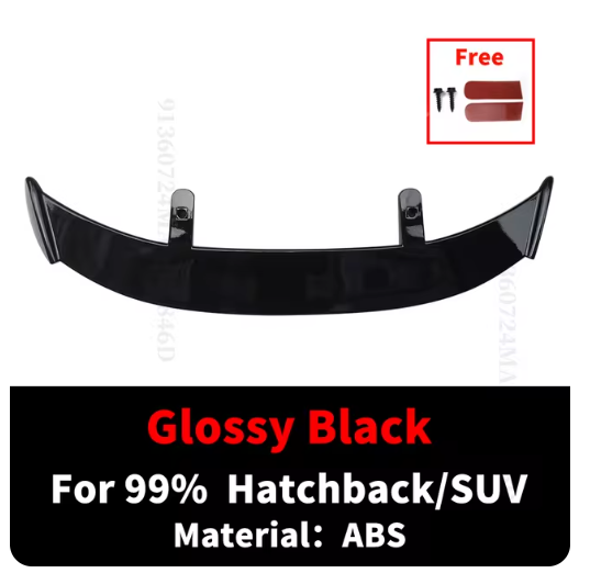 Universal Rear Spoiler Wing Tail For 99% Hatchback SUV Cars Racing Roof Trunk Lid Splitter Tuning Accessories Body Kit GT Style