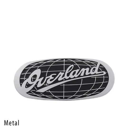 Auto car Aluminum Overland for car styling Emblem Decal Badge Sticker