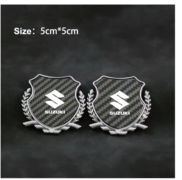 Metal Car Side Modification Sign Triangular Stickers For Suzuki Jimny Swift Grand Vitara Ignis Alto SX4 Samurai S-Cross Celerio