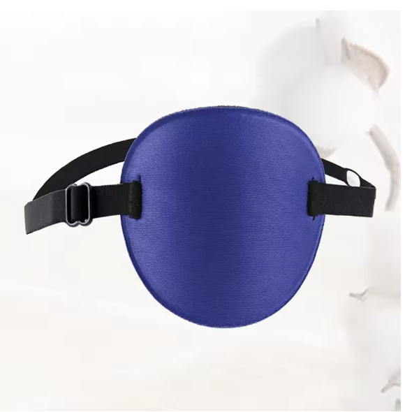 Pirate Eye Patch Unisex Black Single Eye Patch Eyepatch One Eye Washable Adjustable Concave Eye Patch Kid Pirate Cosplay Costume