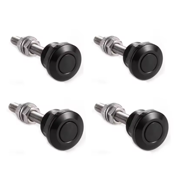 4Pcs 22mm Universal Hood Pin Lock Clip Kit Push Button Bonnet Quick Release Bumper Latch Aluminum Car Accessories