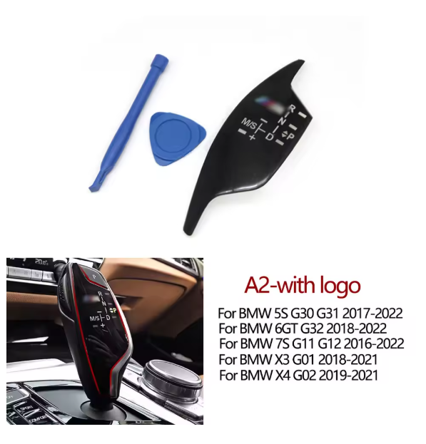 Left Hand Driver Car Interior Gear Shift Knob Panel Sticker Cover Replacement For BMW 5 6GT 7 X3 X4 G30 G31 G32 G11 G12 G01 G02
