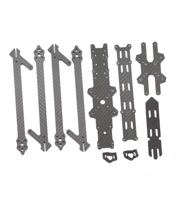 True-X Carbon Frame Kit XL10 V6 (420mm/10inch Wheelbase, 8mm Arm) – Super Long Range HD, DJI O3 VISTA FPV Compatible Part