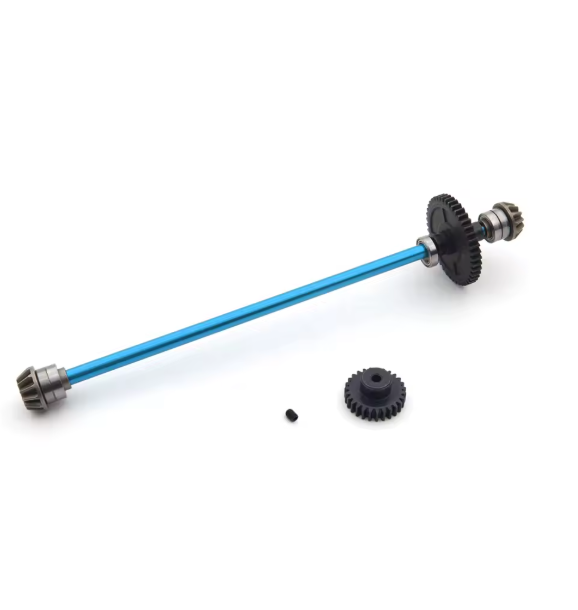 Metal Upgrade Center Drive Shaft Assembly 27T Motor Gear For WLtoys 1/12 124016 124017 124018 124019 RC Car Parts