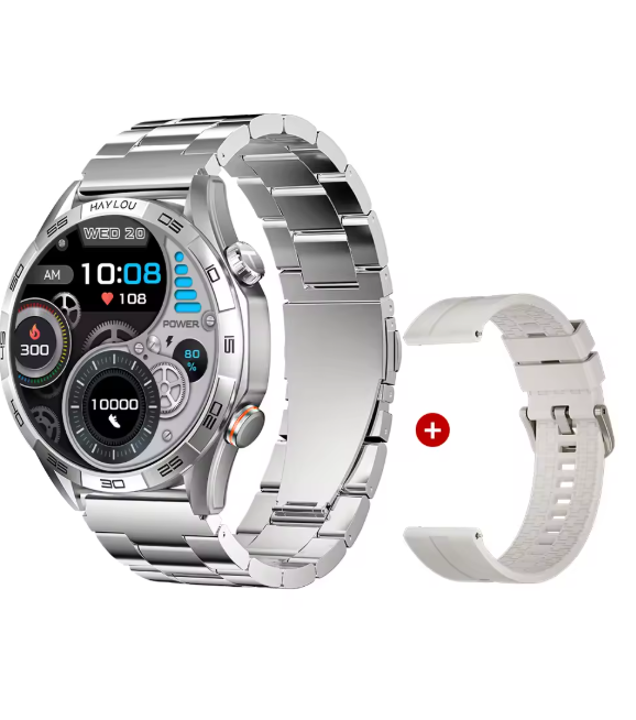 HAYLOU Solar 5 Voice Calling Smartwatch 1.58'' AMOLED Display 60Hz Smart Watch 24H Health Monitoring Sports Smartwatch for Men