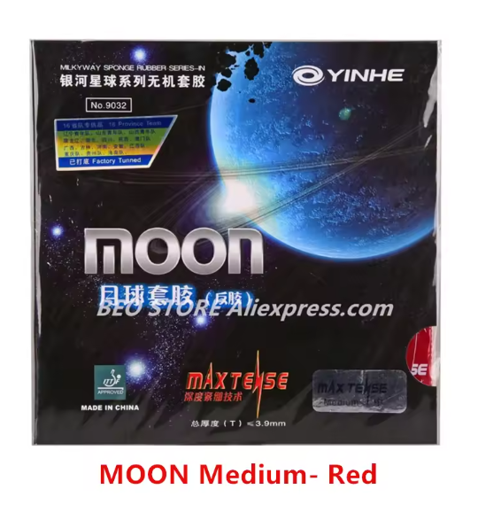 Yinhe Moon SPEED Max Tense No Factory Tuned pips in Table Tennis Rubber With Sponge for Ping Pong Racket