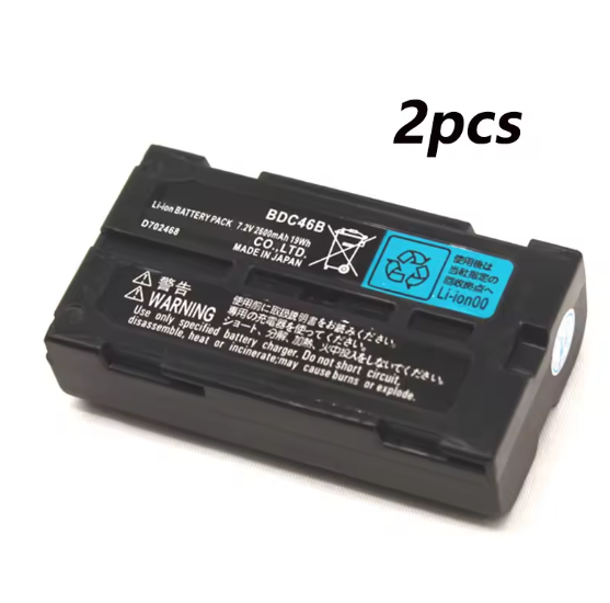 2pcs BDC46B Battery for Sokia SET230R/300 SET/ NET 210/510/610 Total Station Rechargeable Li-ion Battery BDC46A 7.2V 2600mAh