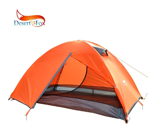 Desert&Fox Backpacking Tent 2 Person Double Layer Camping Tents 4 Seasons Waterproof Breathable Lightweight Portable Travel Tent