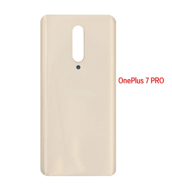 New For OnePlus 7 Pro Battery Back Cover Rear Door For OnePlus 7 7Pro Battery 3D Glass Panel Housing Case Adhesive Replace