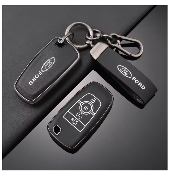TPU Leather Car Key Case Cover Shell Ford Maverick Focus Edge Explorer Expedition Everest Fusion Mondeo Mustang Raptor Bronco